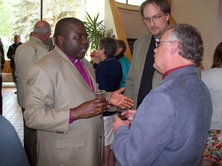 Bishop Sixbert Greeting Dean of All Saints' Cathedral